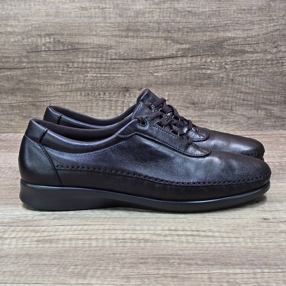 SAS Traveler Tripad Comfort Women's Size 11.5 N Dark Brown Leather Walking Shoes